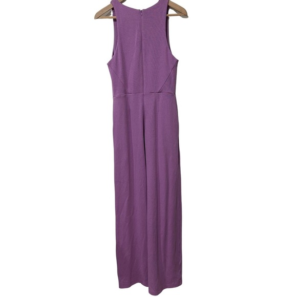 Victor Glemaud Plunge Neckline Jumpsuit SZ Small Lilac Wide Leg $250 Retail READ - Picture 12 of 12